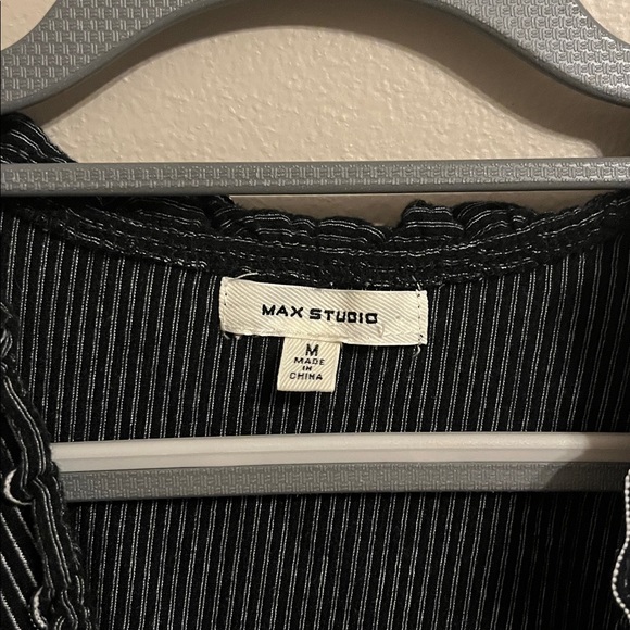 Max Studio Black Ruffled Mini Dress - Picture 3 of 6